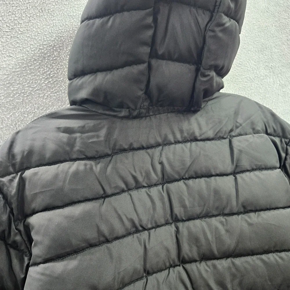 US‎ Polo Assn Boys Jacket Large Black Puffer 1/2 Zip Hoodie Long Sleeve NWT